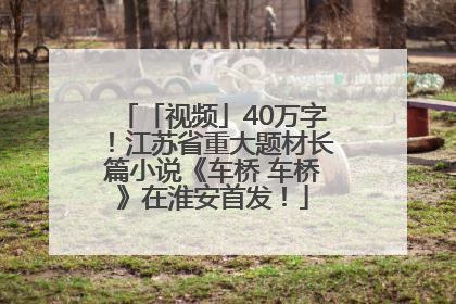 「视频」40万字！江苏省重大题材长篇小说《车桥 车桥》在淮安首发！
