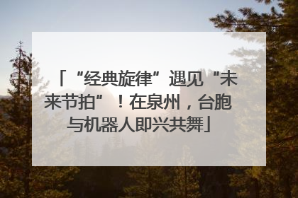 “经典旋律”遇见“未来节拍”！在泉州，台胞与机器人即兴共舞