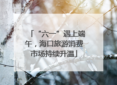 “六一”遇上端午，海口旅游消费市场持续升温