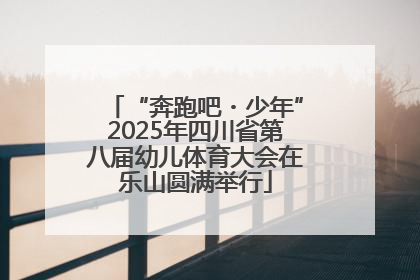 “奔跑吧・少年”2025年四川省第八届幼儿体育大会在乐山圆满举行