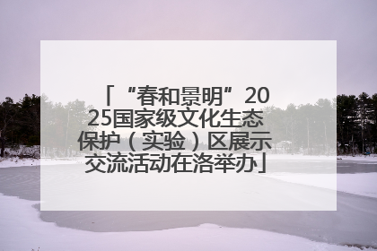 “春和景明”2025国家级文化生态保护（实验）区展示交流活动在洛举办