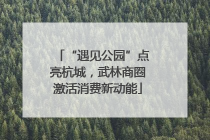 “遇见公园”点亮杭城，武林商圈激活消费新动能