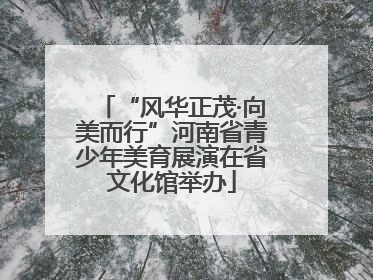 “风华正茂·向美而行”河南省青少年美育展演在省文化馆举办
