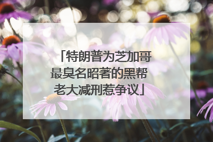 特朗普为芝加哥最臭名昭著的黑帮老大减刑惹争议