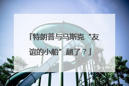 特朗普与马斯克“友谊的小船”翻了？