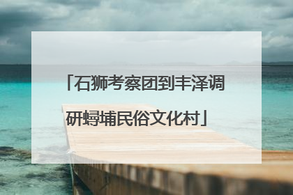 石狮考察团到丰泽调研蟳埔民俗文化村