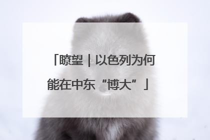 瞭望｜以色列为何能在中东“博大”
