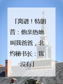 离谱！特朗普：他亲热地叫我爸爸，北约秘书长：我没有