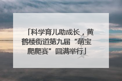 科学育儿助成长，黄鹤楼街道第九届“萌宝爬爬赛”圆满举行