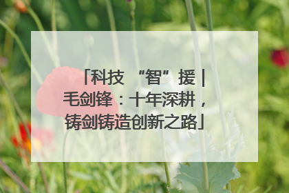 科技 “智”援｜毛剑锋：十年深耕，铸剑铸造创新之路