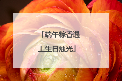 端午粽香遇上生日烛光