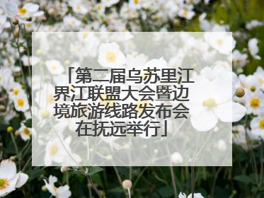 第二届乌苏里江界江联盟大会暨边境旅游线路发布会在抚远举行