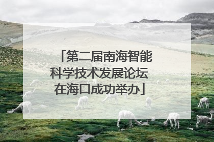 第二届南海智能科学技术发展论坛在海口成功举办