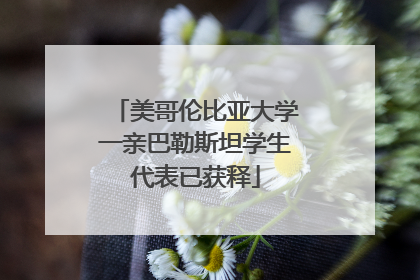 美哥伦比亚大学一亲巴勒斯坦学生代表已获释