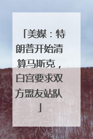 美媒：特朗普开始清算马斯克，白宫要求双方盟友站队