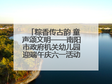 粽香传古韵 童声颂文明——南阳市政府机关幼儿园迎端午庆六一活动丰富多彩