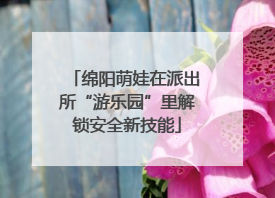 绵阳萌娃在派出所“游乐园”里解锁安全新技能