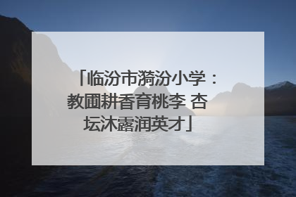 临汾市漪汾小学：教圃耕香育桃李 杏坛沐露润英才