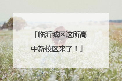临沂城区这所高中新校区来了！