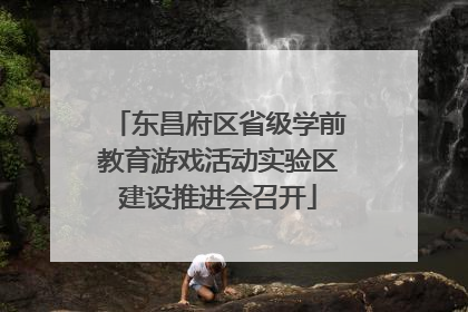 东昌府区省级学前教育游戏活动实验区建设推进会召开