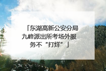 东湖高新公安分局九峰派出所考场外服务不“打烊”