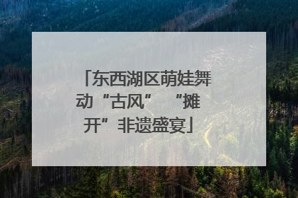 东西湖区萌娃舞动“古风” “摊开”非遗盛宴
