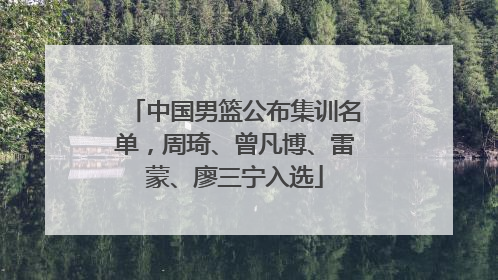 中国男篮公布集训名单，周琦、曾凡博、雷蒙、廖三宁入选