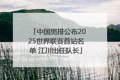 中国男排公布2025世界联赛首站名单 江川出任队长