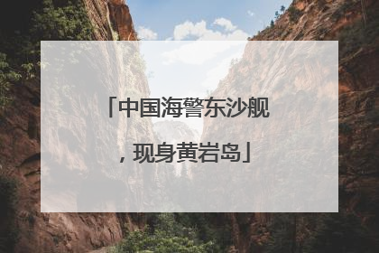 中国海警东沙舰，现身黄岩岛