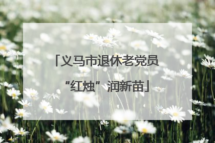 义马市退休老党员“红烛”润新苗