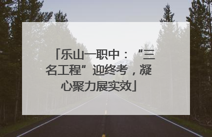 乐山一职中：“三名工程”迎终考，凝心聚力展实效