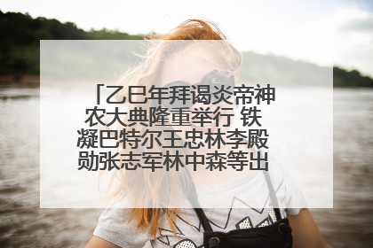 乙巳年拜谒炎帝神农大典隆重举行 铁凝巴特尔王忠林李殿勋张志军林中森等出席 孙伟主持