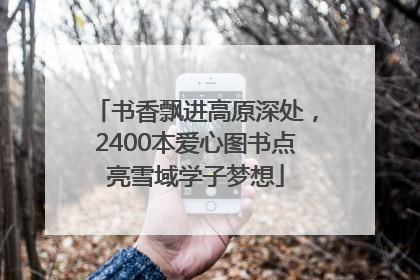 书香飘进高原深处，2400本爱心图书点亮雪域学子梦想