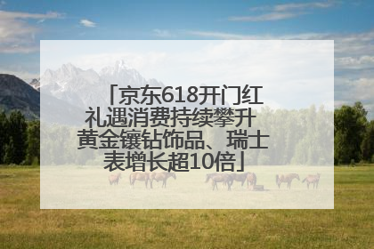 京东618开门红礼遇消费持续攀升 黄金镶钻饰品、瑞士表增长超10倍