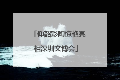 仰韶彩陶惊艳亮相深圳文博会