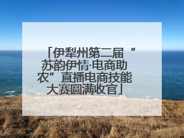 伊犁州第二届“苏韵伊情·电商助农”直播电商技能大赛圆满收官