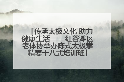 传承太极文化 助力健康生活——红谷滩区老体协举办陈式太极拳精要十八式培训班