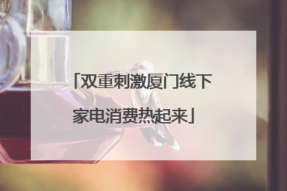 双重刺激厦门线下家电消费热起来