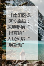 南阳卧龙区安皋镇：环境整治“出真招” 人居环境“焕新颜”