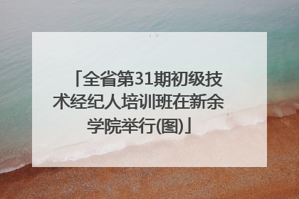 全省第31期初级技术经纪人培训班在新余学院举行(图)