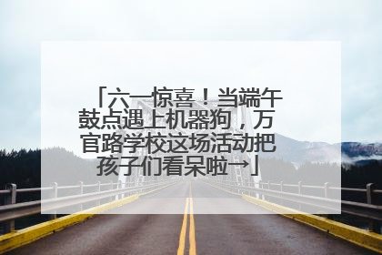 六一惊喜！当端午鼓点遇上机器狗，万官路学校这场活动把孩子们看呆啦→