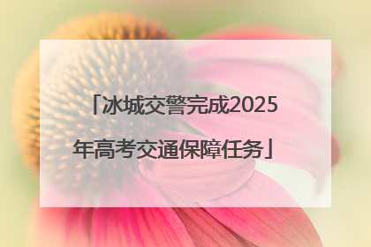 冰城交警完成2025年高考交通保障任务