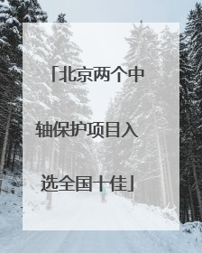 北京两个中轴保护项目入选全国十佳