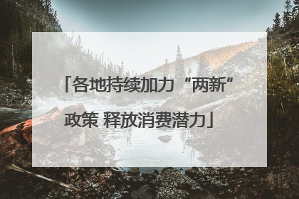 各地持续加力“两新”政策 释放消费潜力