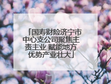 国寿财险济宁市中心支公司聚焦主责主业 赋能地方优势产业壮大