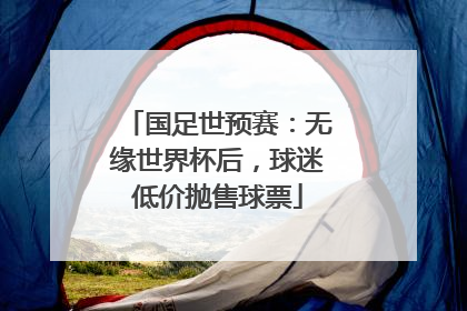 国足世预赛：无缘世界杯后，球迷低价抛售球票