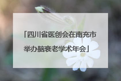 四川省医创会在南充市举办脑衰老学术年会