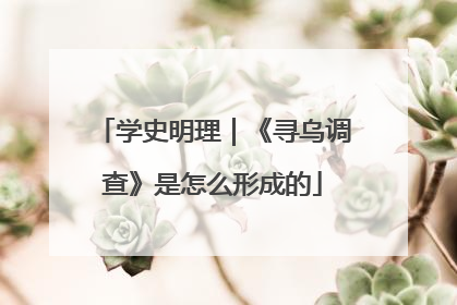 学史明理｜《寻乌调查》是怎么形成的