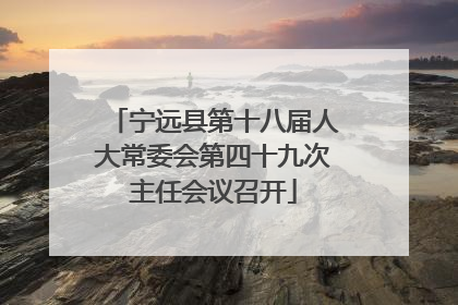宁远县第十八届人大常委会第四十九次主任会议召开