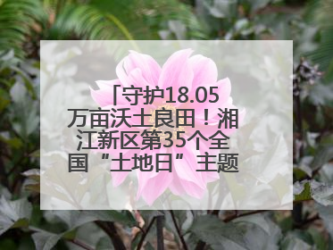 守护18.05万亩沃土良田！湘江新区第35个全国“土地日”主题宣传活动看点多
